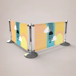 Premium Chrome Cafe Barriers Thumbnail