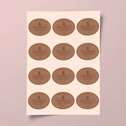 Oval Branded Stickers Thumbnail