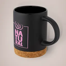 Neiva 425ml ceramic mug with cork base Thumbnail