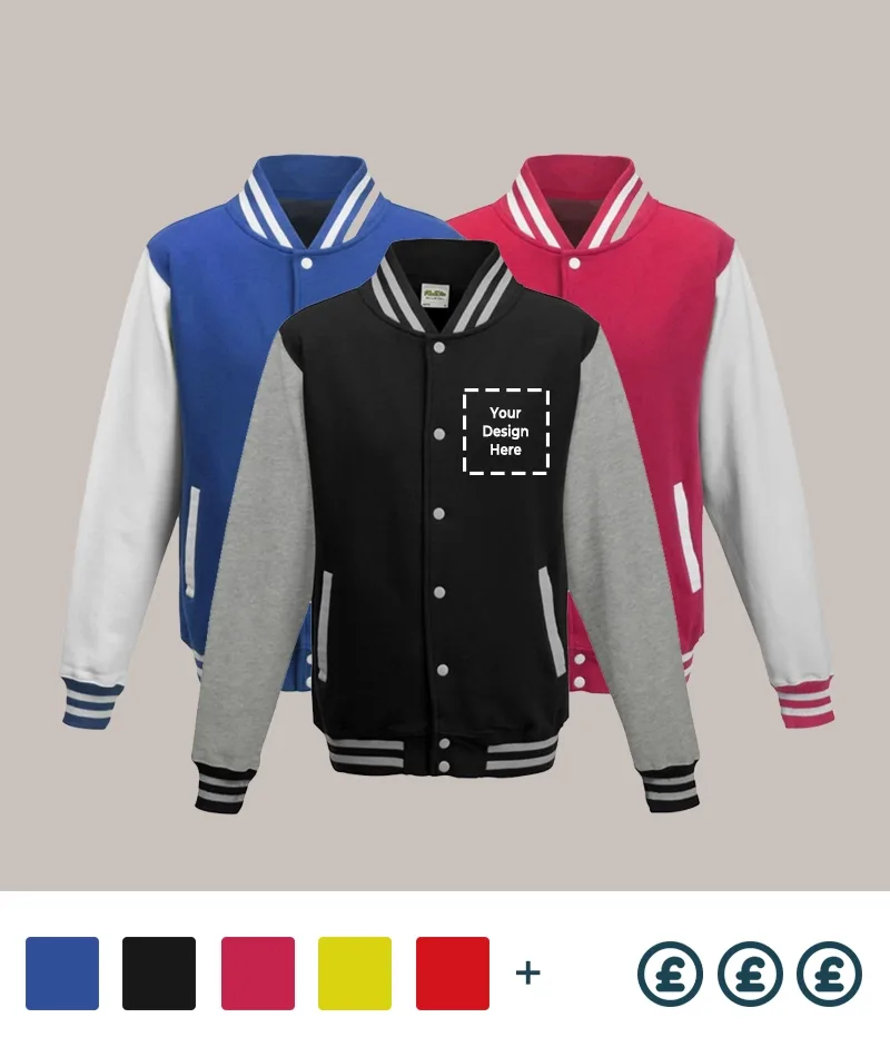 Branded varsity jackets