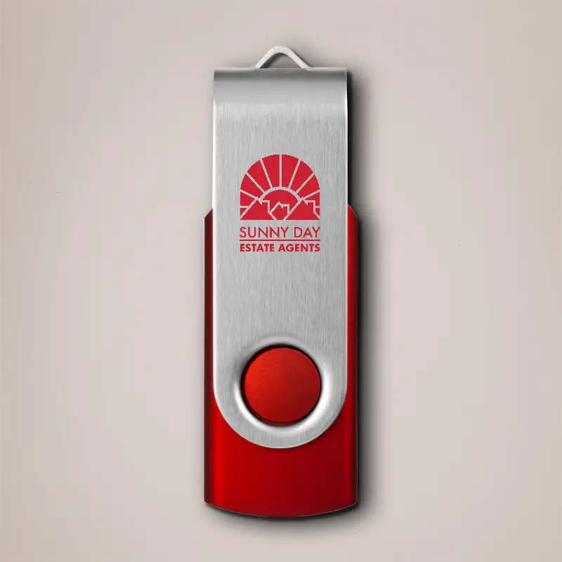 Red Branded USB Stick
