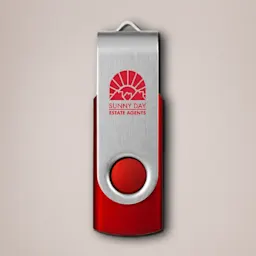 Red Branded USB Stick Thumbnail
