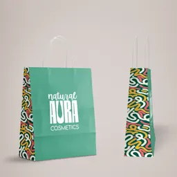 Full Print Area - White Kraft Bags Thumbnail