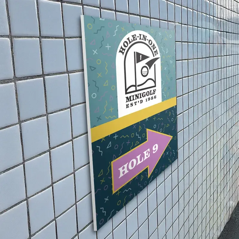 Wayfinding signage - Foamex