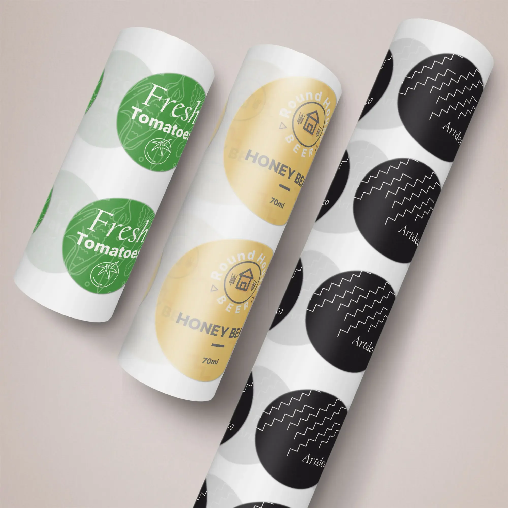Circle Labels on a Roll