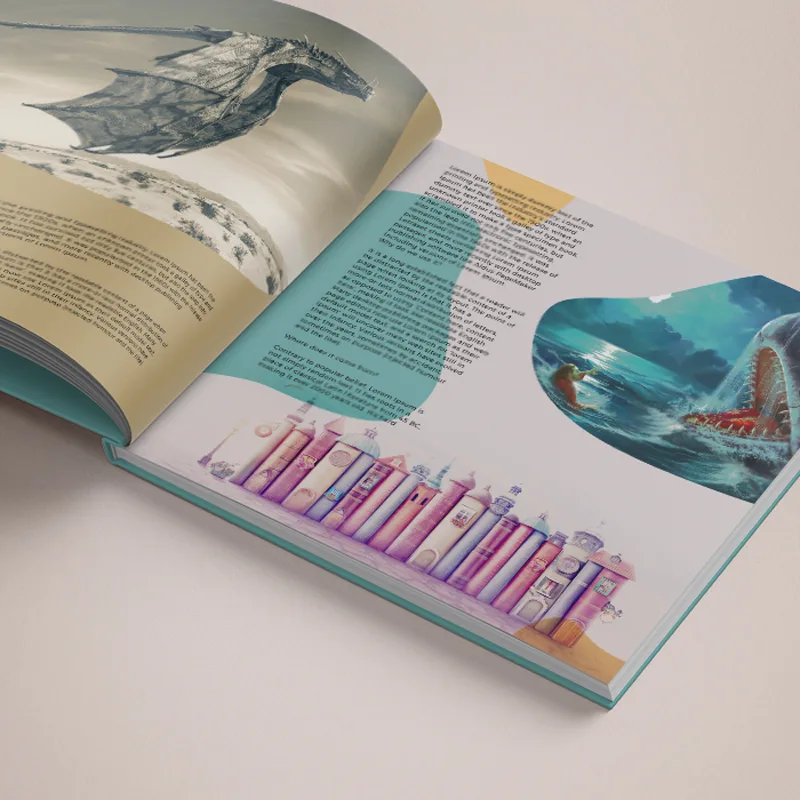 Square hardback book