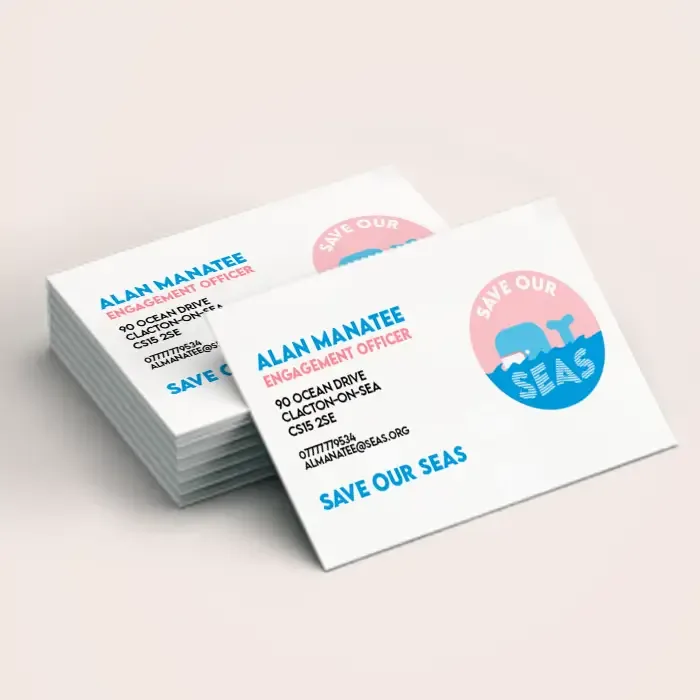 Charity business cards