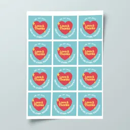 Wedding stickers and wedding stationery Thumbnail