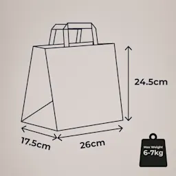 Small Takeaway Bags - Dimensions and Maximum Weight Thumbnail