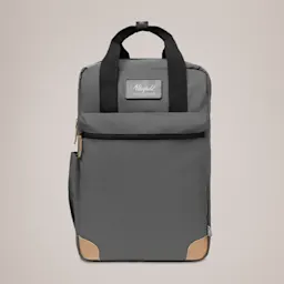 Custom Logo Travel Backpack - Grey Thumbnail