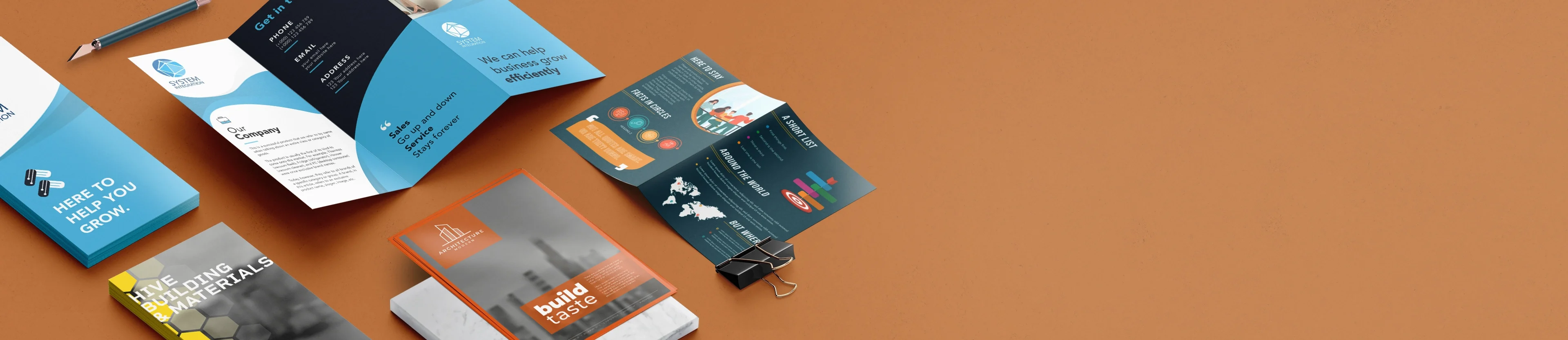 Leaflet printing