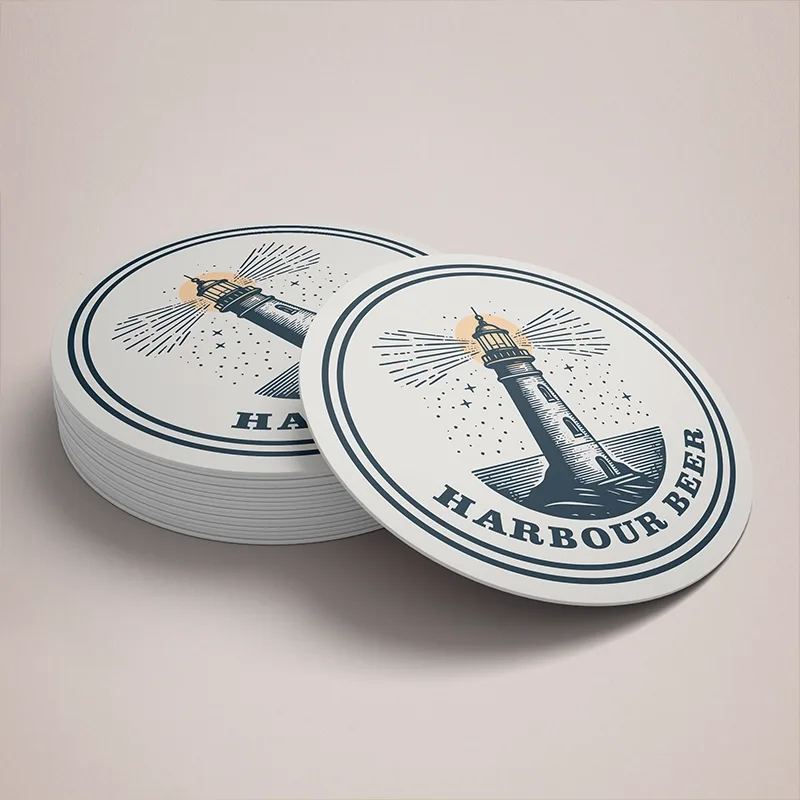 circle beer mats