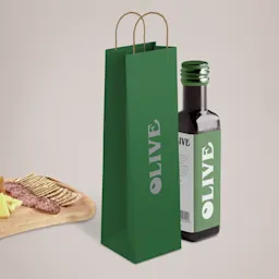Kraft Bottle Bags With Twisted Handles Thumbnail