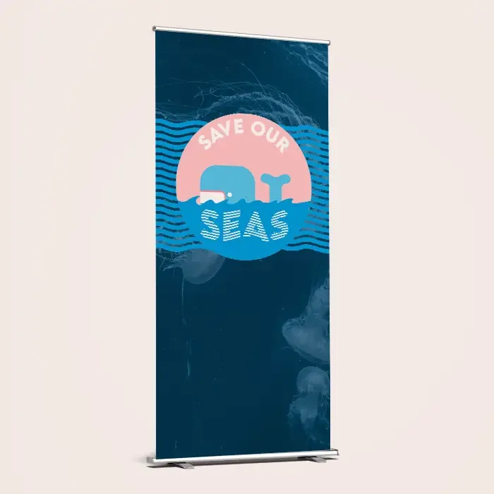 Charity roller banners
