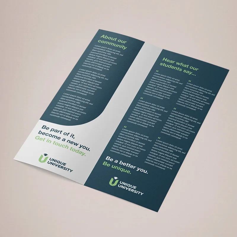 A4 Gloss Laminated & Creased Leaflet | Leaflet Printing UK