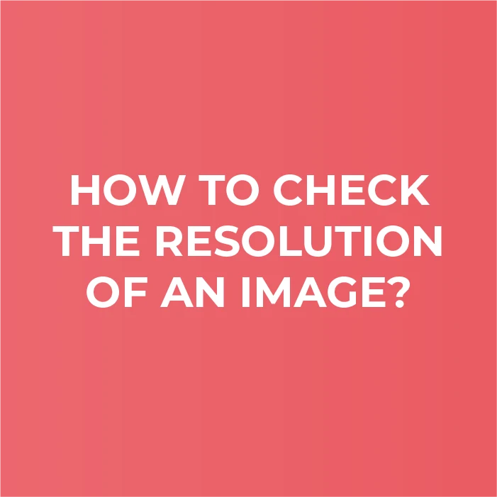 How to check the resolution of an image for book printing