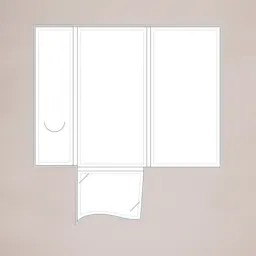 DL Interlocking folder template Thumbnail