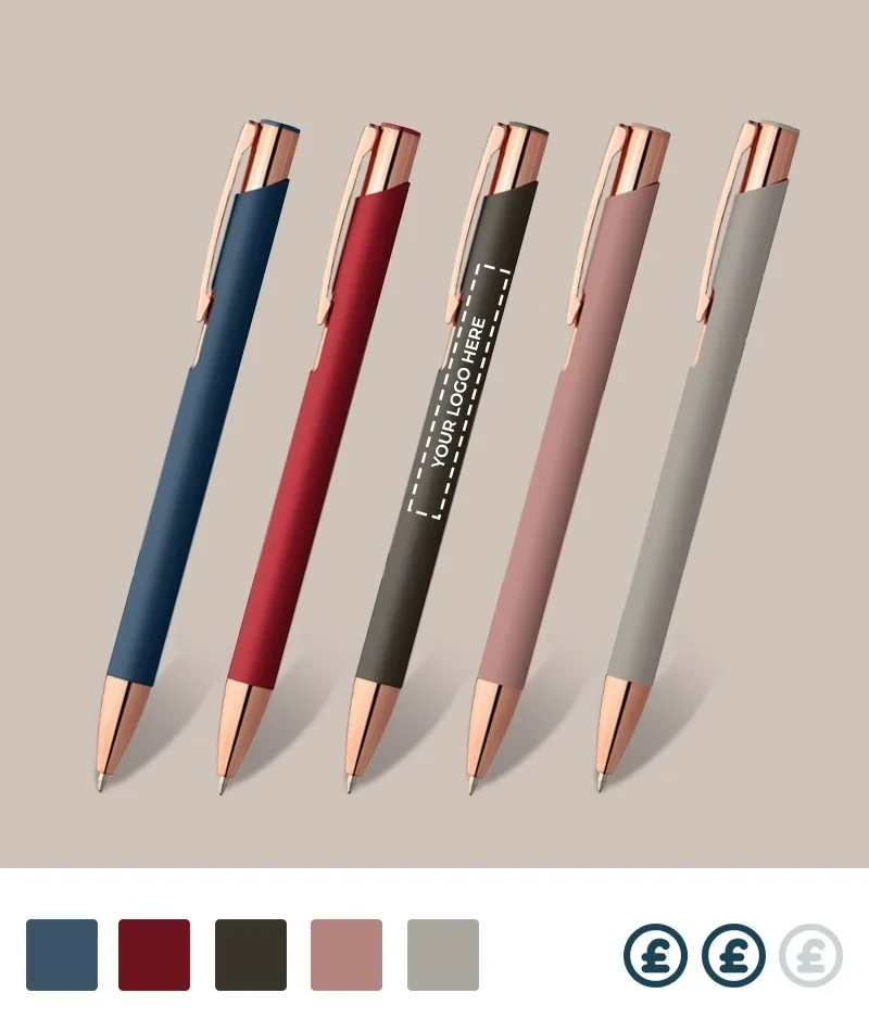 Custom Rose Gold Pens