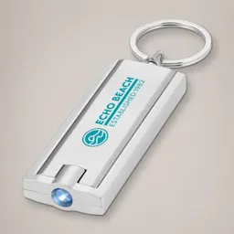 Silver Branded Keychain Light Thumbnail