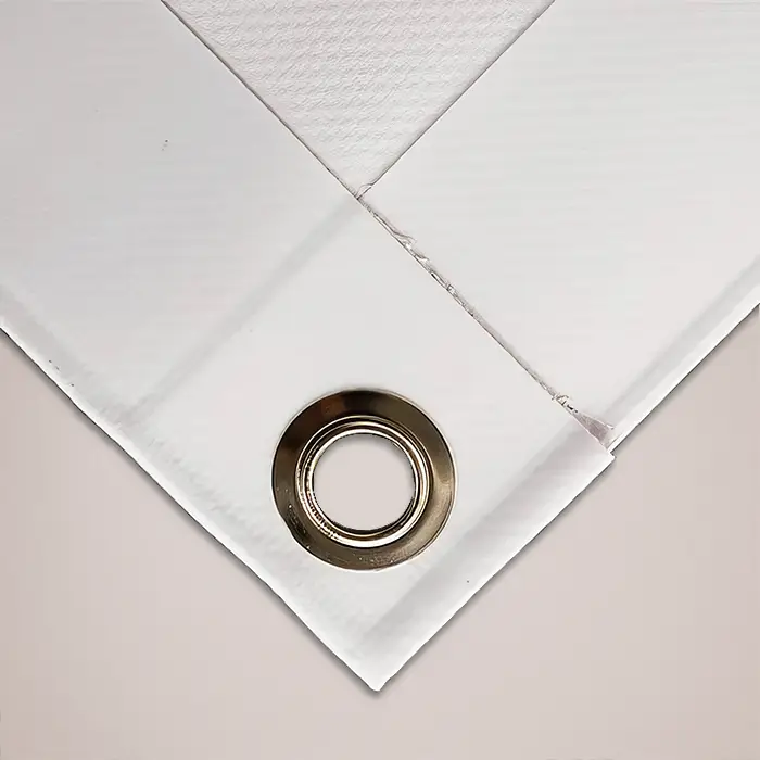 PVC Banner Hem and Metal Eyelet