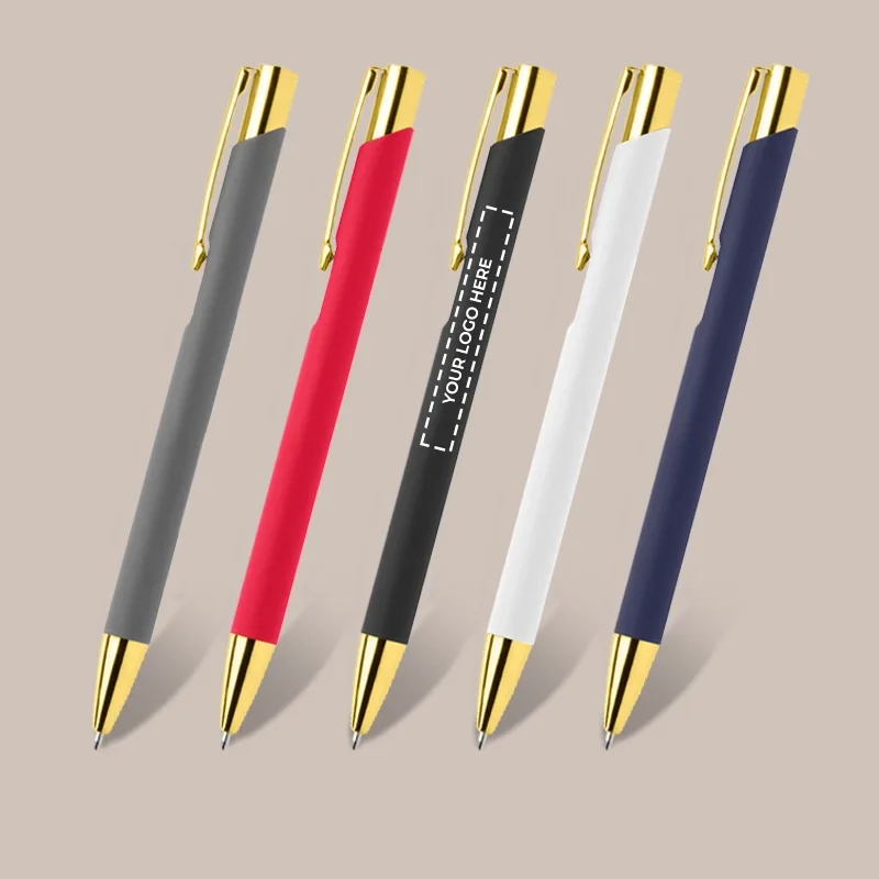 Brandy Soft Touch Gold Pen
