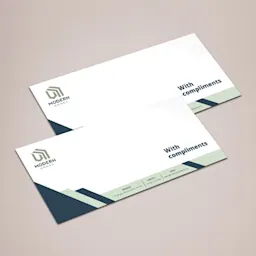 1/3 A4 120gsm Premium Uncoated White Paper Compliment Slips Thumbnail
