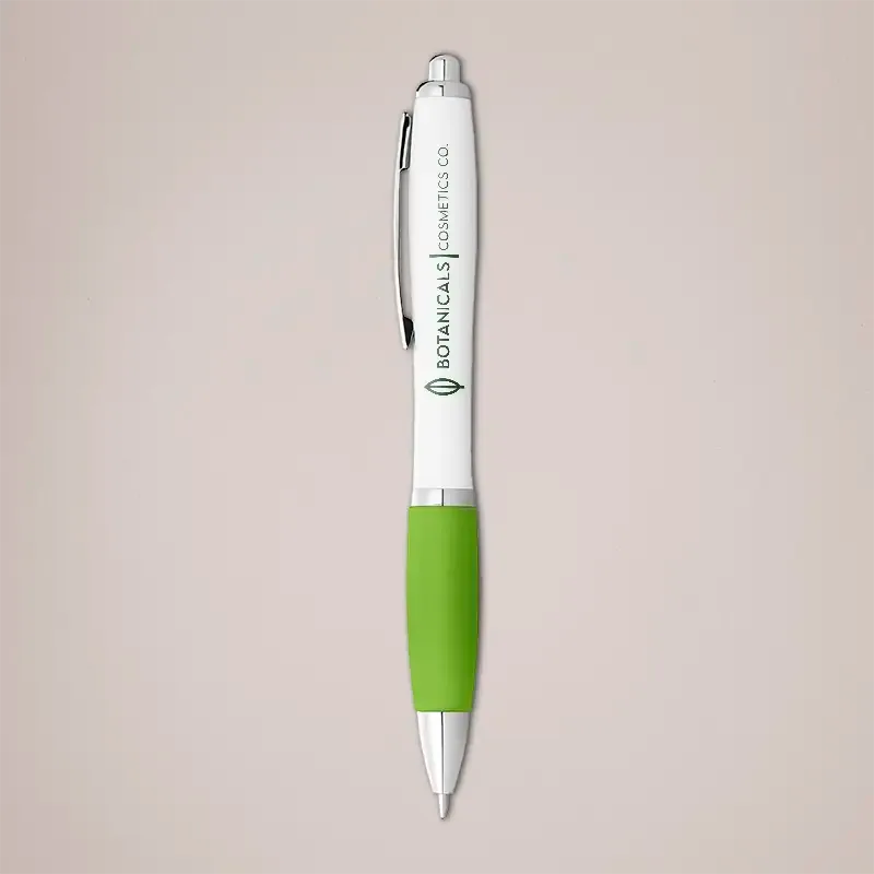 Printed pens - green grip