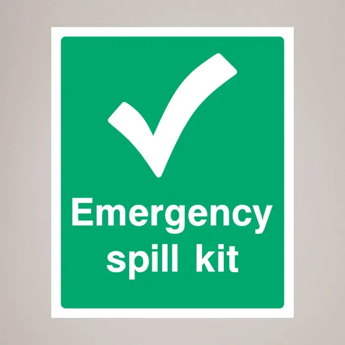 Spill Kit Safety Signage