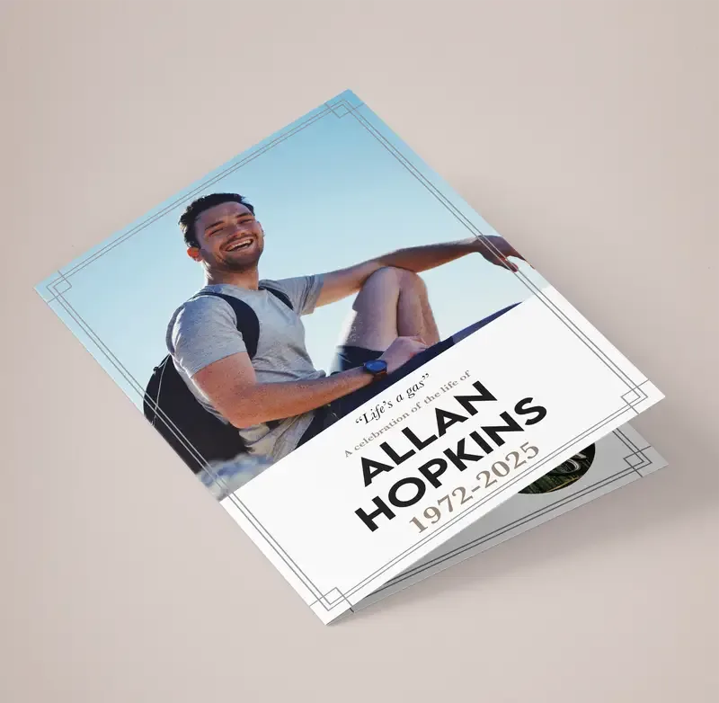 A5 Funeral Order of Service Printing