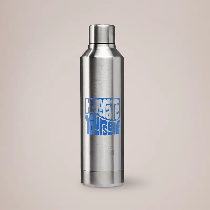 Vorlich Silver Stainless Steel Bottle