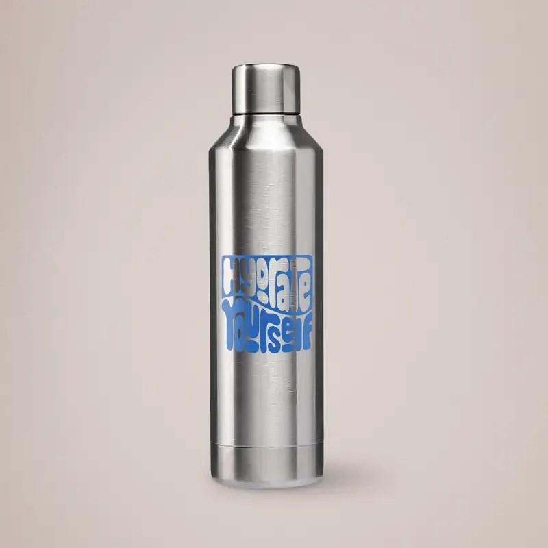 Vorlich Silver Stainless Steel Bottle