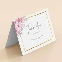 Folded Wedding Thank You Card Thumbnail