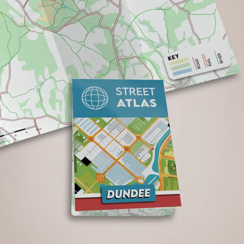 Printed Folded Maps - Z Fold then Half Fold