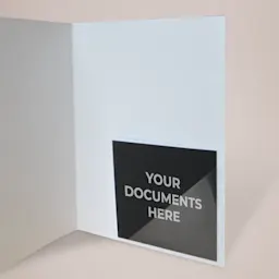 Affordable Custom Presentation Folders - Triangular Plastic Pockets Thumbnail