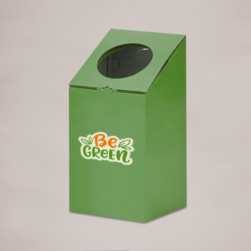 Custom cardboard waste bin