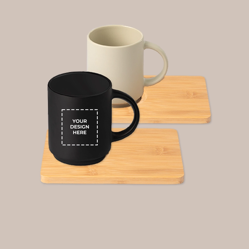 Printed Mug with Board - Screen Printed