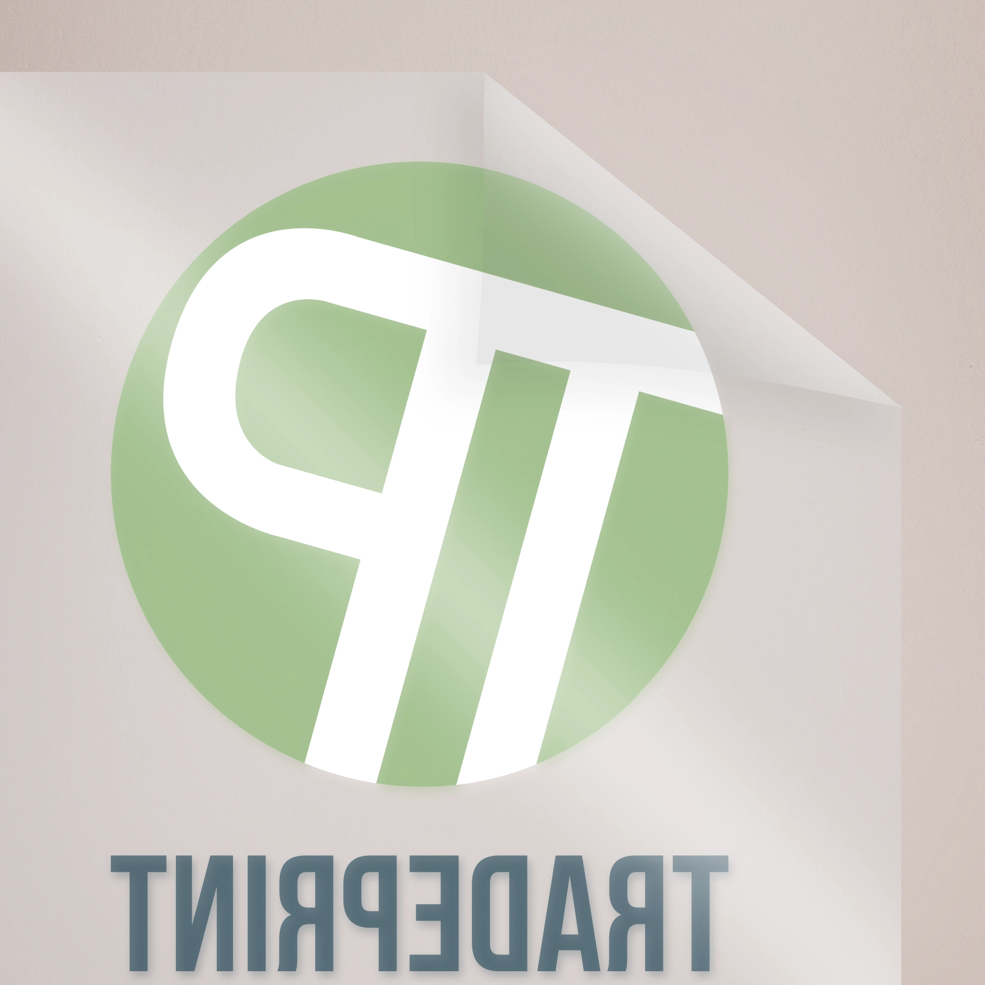Transparent Sticker with selective White - Mirrored
