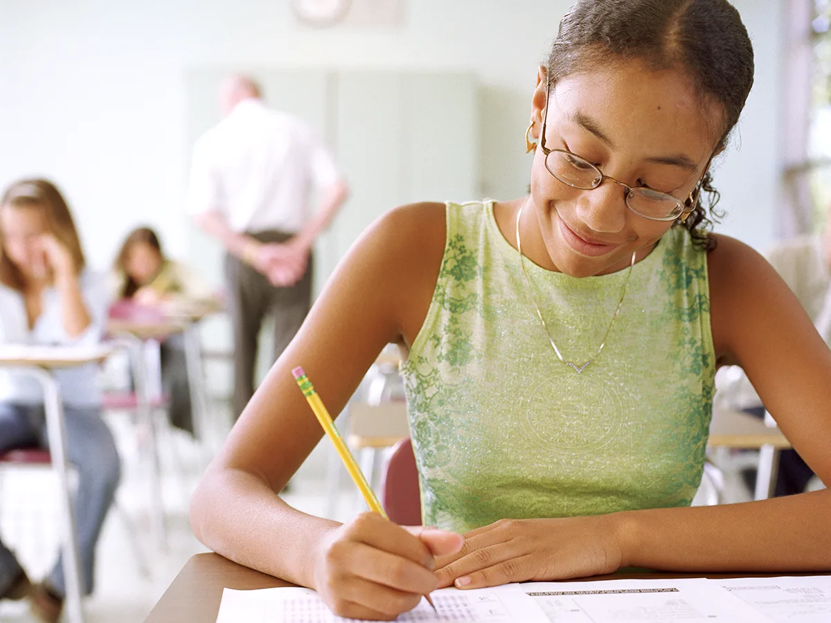How to Apply for SAT and ACT Accommodations, girl taking a test