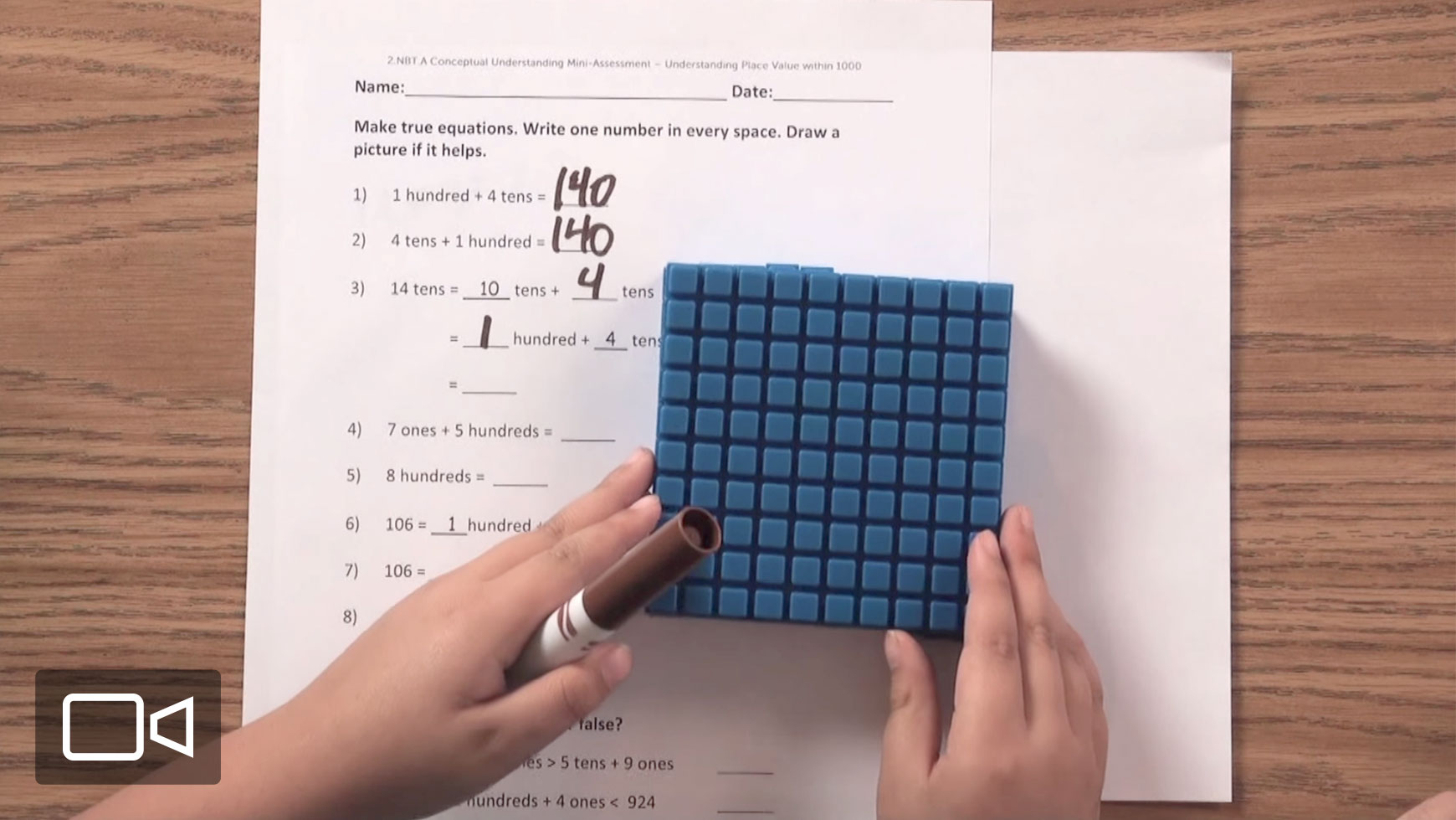 Video: What Second Graders Understand About Three-Digit Numbers ...
