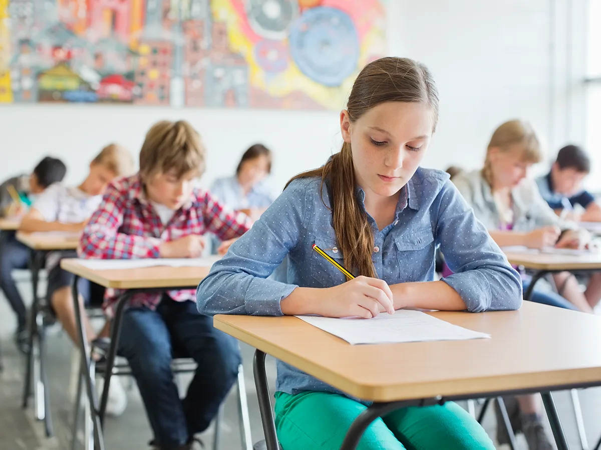The Connection Between Slow Processing Speed and Executive Function, girl in classroom