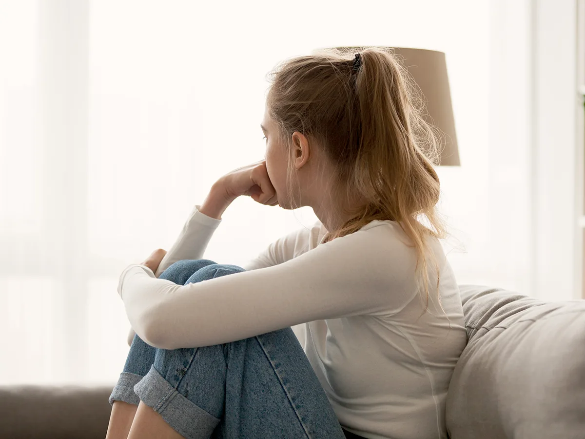 ADHD and coping with rejection, girl looking out the window