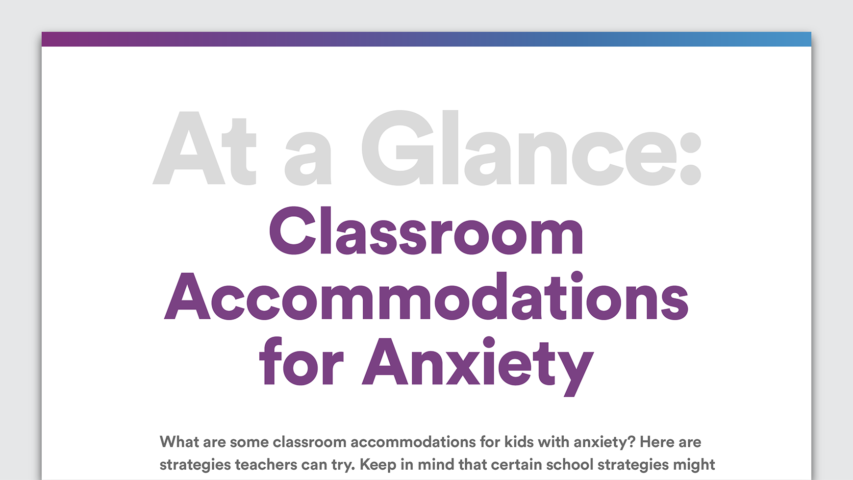 anxiety 504 accommodations pdf