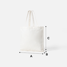 VistaPrint Two-Tone Zip Cotton Tote Bag