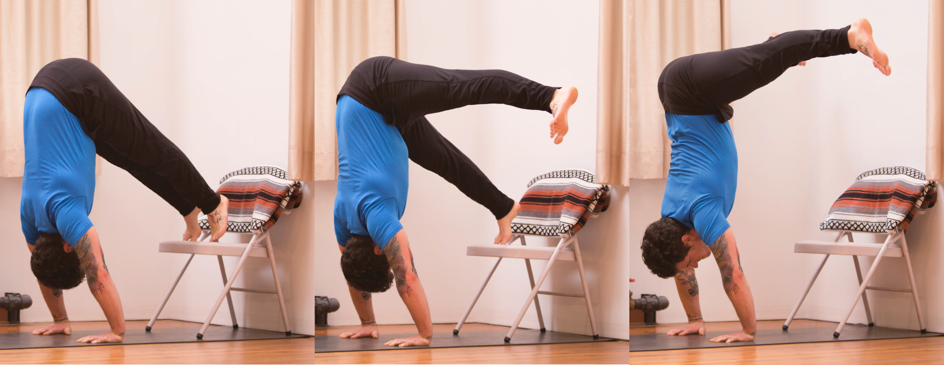 Use a Chair to Progress Toward a Handstand Press!