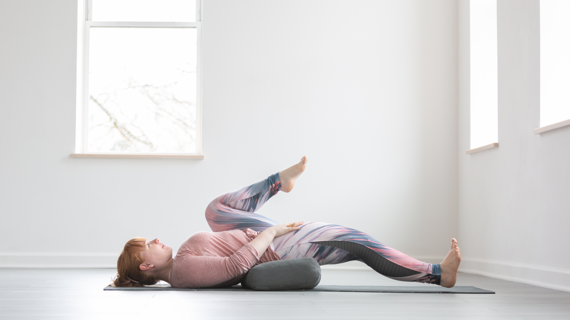 Fly into Crow Pose with a Bolster | Inner Space Yoga & Meditation Supplies