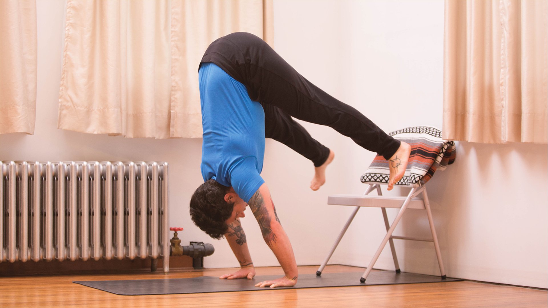 handstand yoga chair