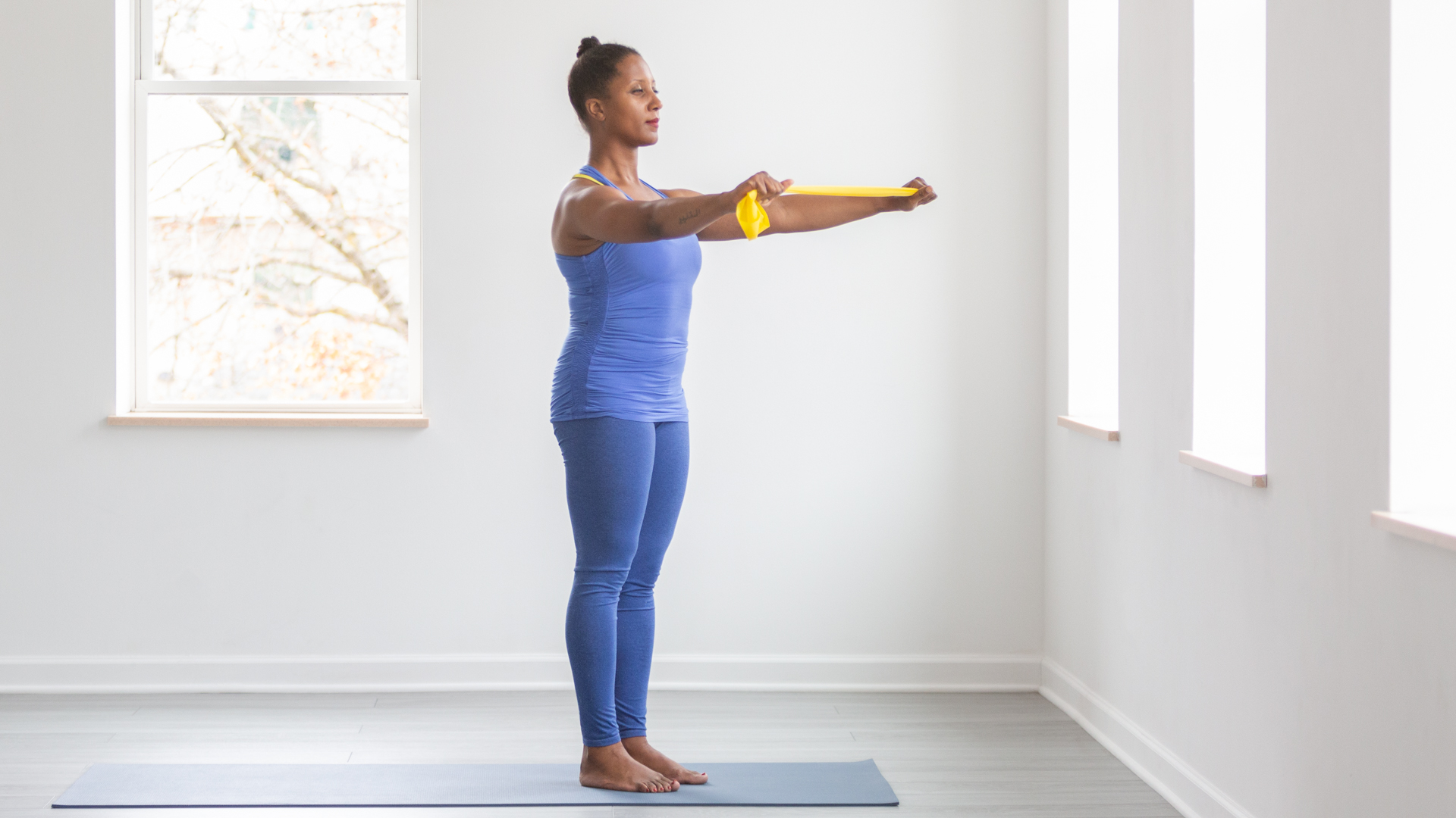 Release Tight Hips with This Yoga-Meets-Resistance-Band Practice