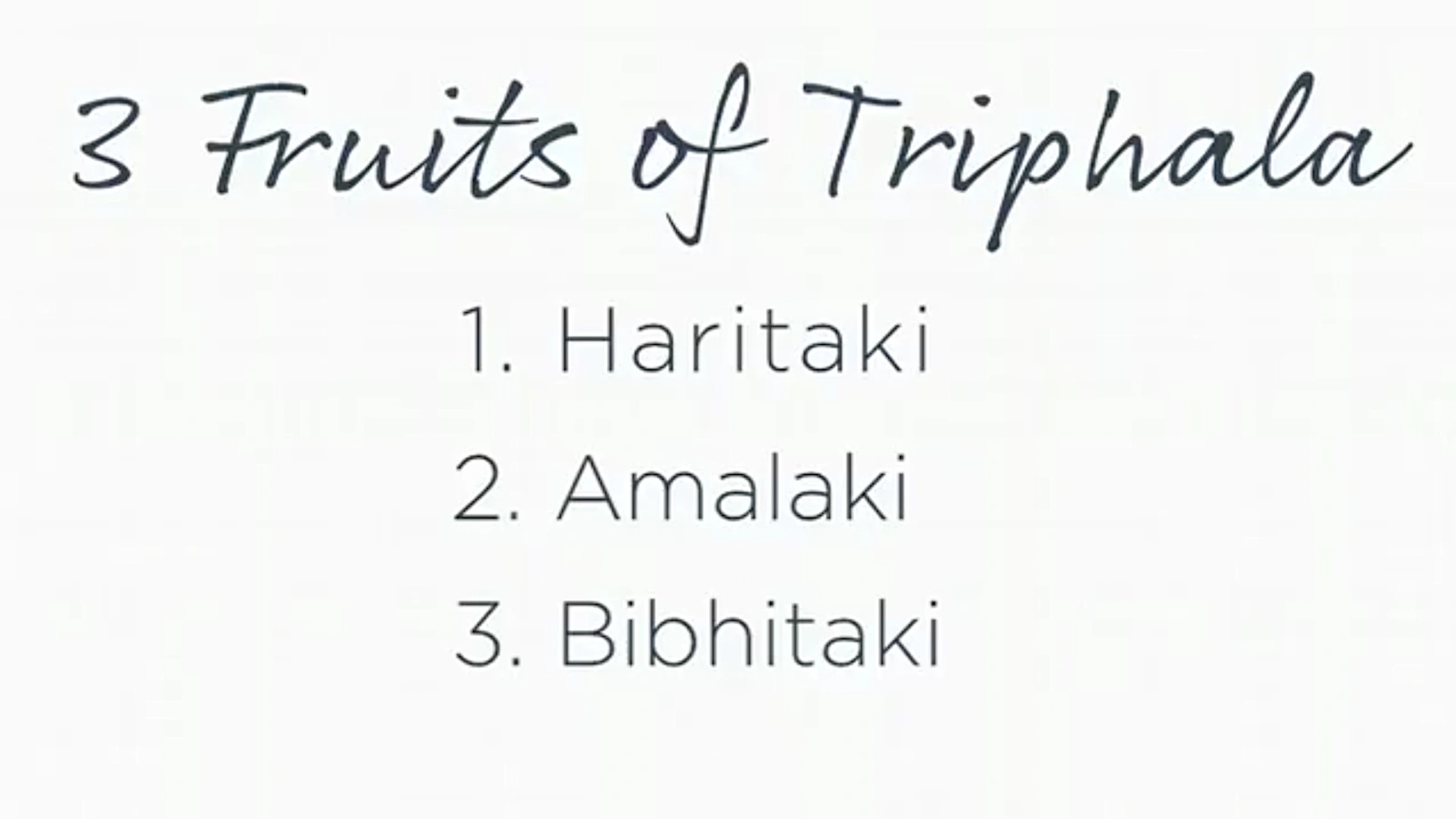 The Benefits of Triphala