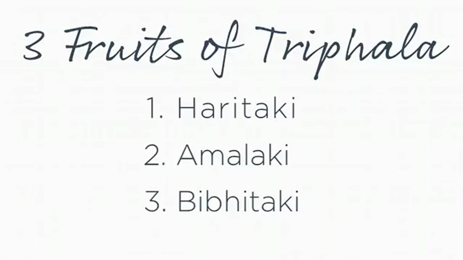 The Benefits of Triphala