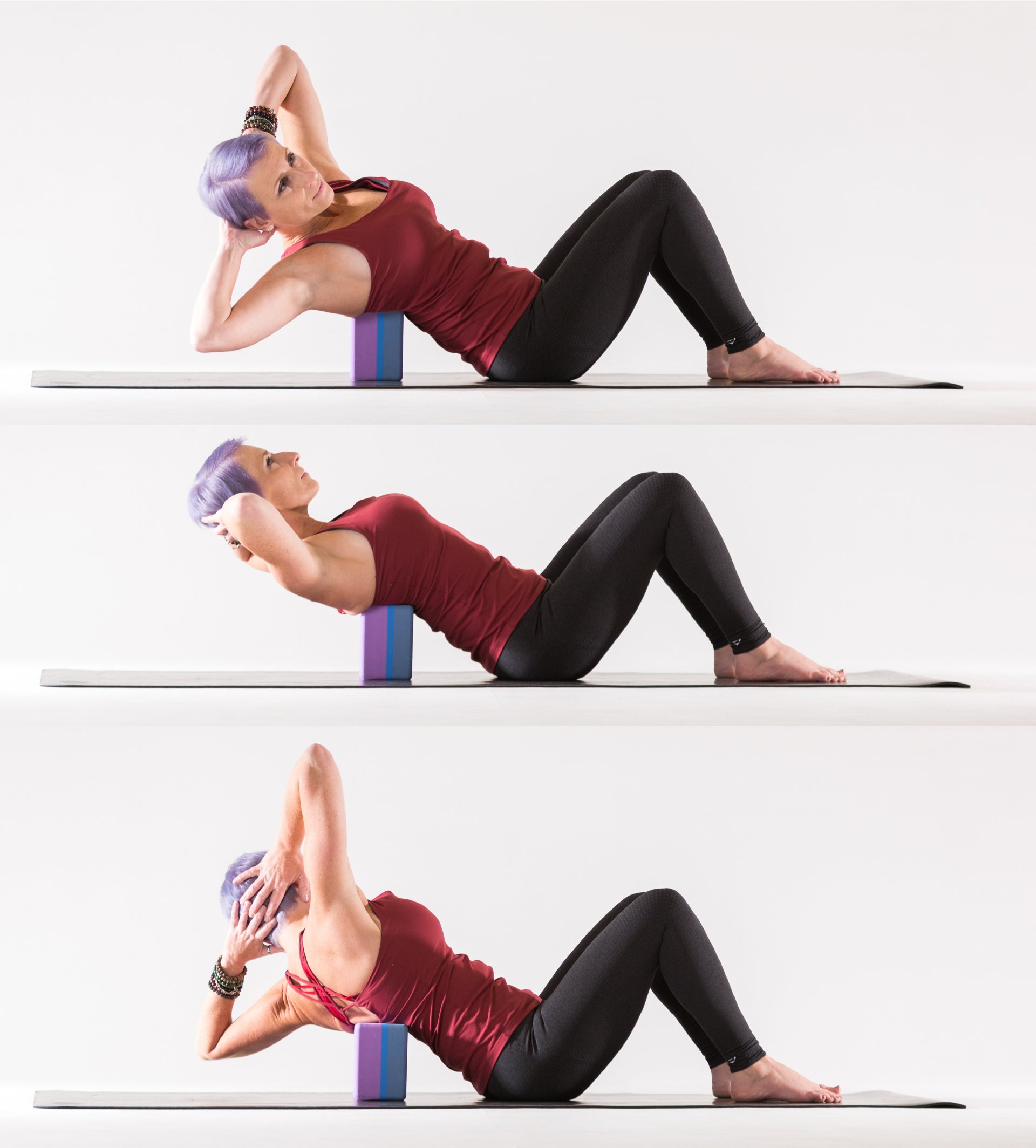Elevate your heart rate with the Single Leg Stretch! Lie on your back, hug  one knee to your chest while extending the other leg straight, and switch  in